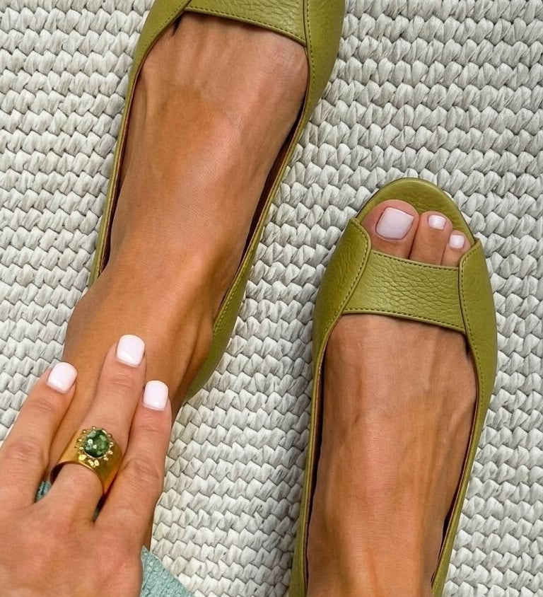 Adelina™ | Aukso Komforto Chic Sandalai