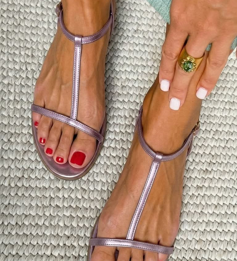 Bianca™| Auksinės Sandalos Vasarai