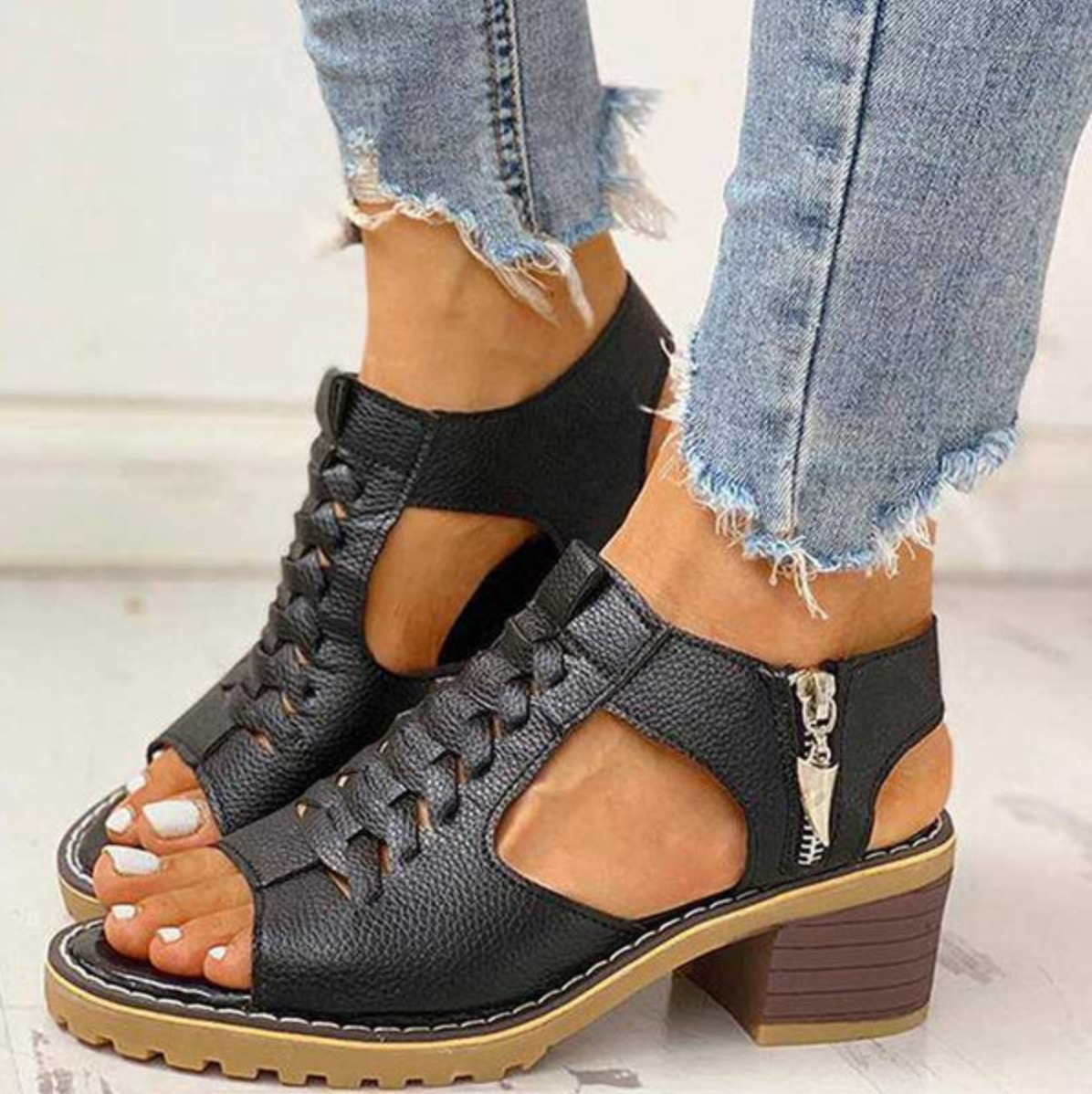 Ouida™ Elegantiški Aukštakulniai Sandalai