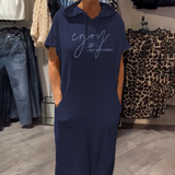 Saskia™ | Kasdienis suknelė su gobtuvu