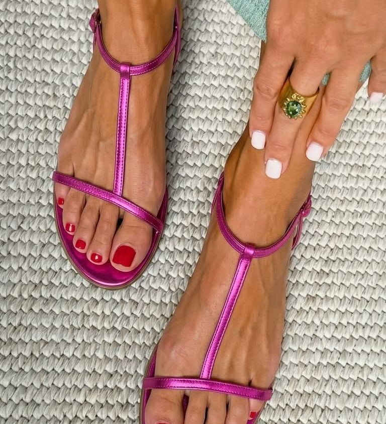 Bianca™| Auksinės Sandalos Vasarai