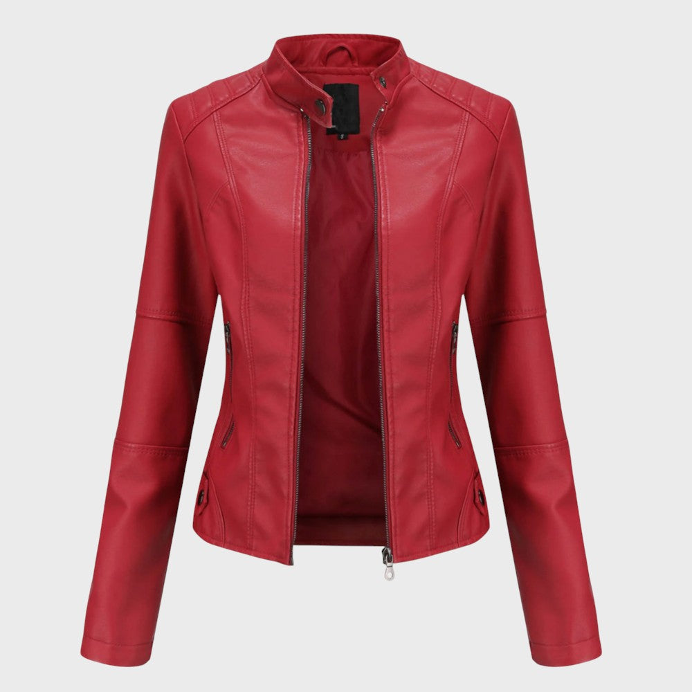Skaistė™ – Elegantiška odinė striukė