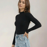 Sandra | Sandra Pusiau Aukštos Apykaklės Viršus