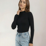 Sandra | Sandra Pusiau Aukštos Apykaklės Viršus