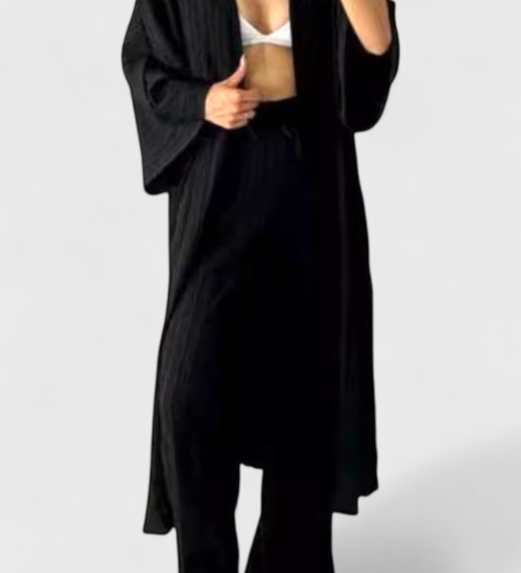Kaspijos dviejų dalių atsipalaidavimo komplektas su ilgu kimono
